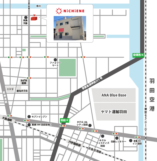 周辺地図 〒144-0033 東京都大田区東糀谷5-12-1